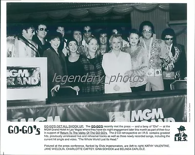 The Go Gos With Many Elvis Impersonators Original News Service Photo • $14.99