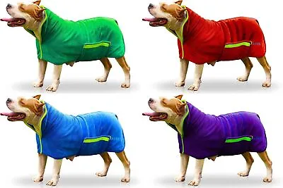 £11.99 • Buy Pet Absorbent Bathrobe Dog Drying Robe Soft Sleepwear Towel Coat Puppy ClothesUK