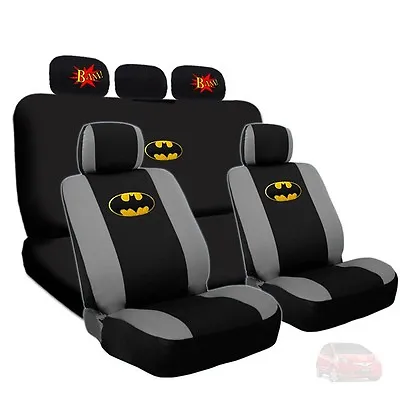 For Honda Batman Deluxe Seat Covers And Classic BAM Logo Headrest Covers  • $52.73