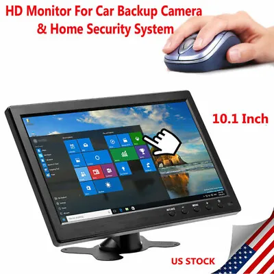 10  Security Monitor HD LCD HDMI VGA TFT Display Screen Speaker Remote Control • $65.99