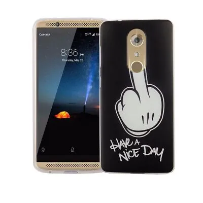 Case For ZTE Axon 7 Mini Middle Finger Case Cover Motif Slim TPU • $28.82