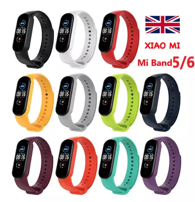 For Xiaomi Mi Band 5/6 Mi 5/6 Replacement Silicone Watch Band Strap UK Seller • £2.99