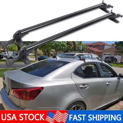 $75.95 • Buy For Lexus IS 250 300 350 43.3  Car Top Roof Rack Cross Bars Cargo Kayak Carrier