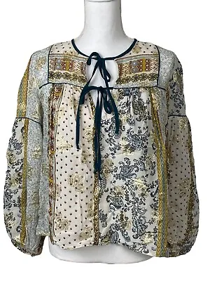ZARA Women Bohemian Tunic Shinny Fabric Size Small • $10