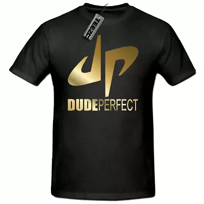£7.99 • Buy Gold Dude Perfect Youtuber Childrens Tshirt,DP  You Tube Gaming Tee Kids
