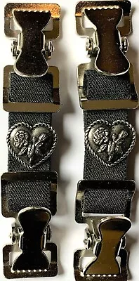 Heart & Rose Motorcycle Boot Pants Strap Stirrup Heavy Duty Clip Made In Usa • $23.99