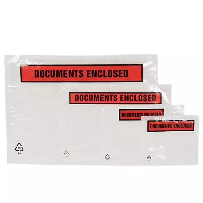 Printed Documents Enclosed Pouches A7/a6/a5/a4/dl Postal Wallets Shipping Labels • £3.80