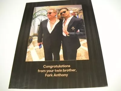 MARC ANTHONY Congrats From Your Twin Brother FARK ANTHONY 2021 Promo Poster Ad • $9.95