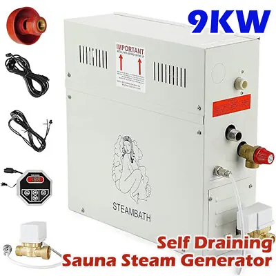 9KW Self Draining Steam Generator Steam Shower Digital Control Fast Shipping • $386.43