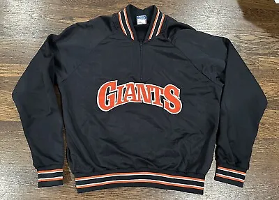 Giants Jacket #51 Majestic XL Made In U.S Vintage Orange And Black • $50