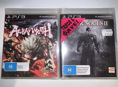 Asura’s Wrath + Dark Souls II Sony PlayStation PS3 BRAND NEW Sealed(ex-JB READ) • $250