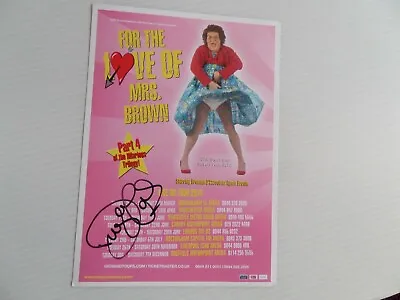 Danny O'carroll Of Mrs Browns Boys Autographed 6 X 4 Tour Flyer [buster]  • £14.99