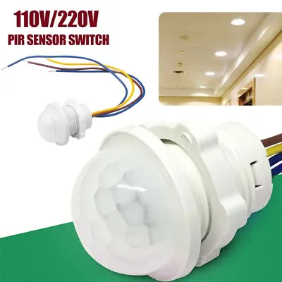 AC 100V-240V PIR Infrared Body Motion Sensor Detector Control Switch Light Lamp • £4.59