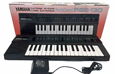 Yamaha Portasound PSS-130 Electronic Keyboard Piano Synthesizer Portable In Box • $39.95