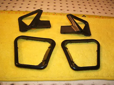 Mercedes C126 SEC Front R & L Seat Belt Giver Black 2 Handles +Locks + Surrounds • $208