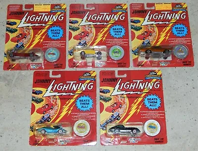 Vintage 1993 Johnny Lightning Commemorative Limited Edition Lot Of 5 Sealed Cars • $25