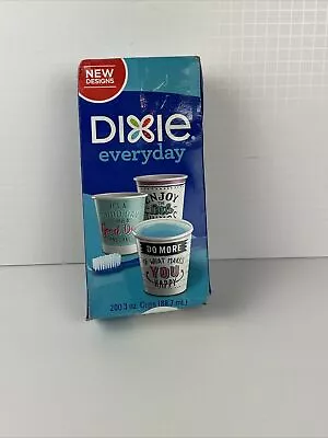 Dixie Everyday Bathroom Cups 3 Oz Inspiring Design Fun Motivational 160/200 NOB • $32.99