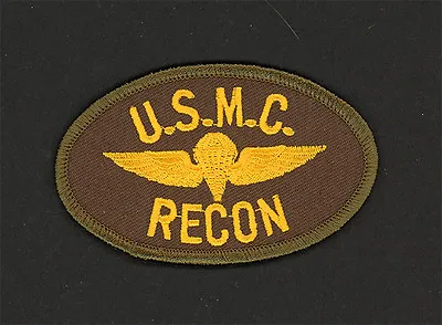 Recon Jump Wing Patch Parachute Us Marines Anglico Wing Hat Pin Gunney Highway • $4.95