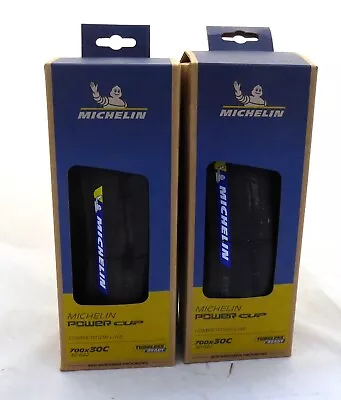 Michelin Power Cup TLR Tubeless 700x30 Black PAIR • $154.95