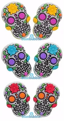 £6.50 • Buy Bluebubble DIA DE LOS MUERTOS Sugar Skull Goth Earrings Day Of The Dead Skeleton