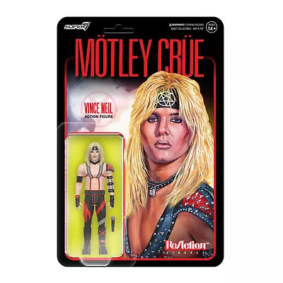 Vince Neil Montley Crue Super7 Reaction Action Figure • $21.99