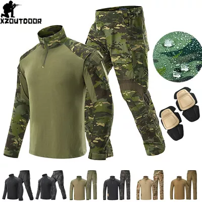 Mens Military Tactical Combat Uniform Shirt Pants SWAT Gen3 Sets BDU Camouflage • $80.74