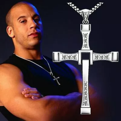 Men's Jewelry New Cross Necklace The Fast And The Furious Vin Diesel Item Metal • $5.88