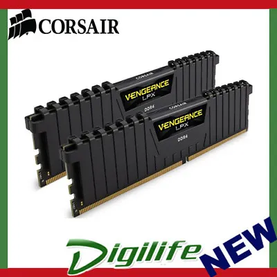 Corsair Vengeance LPX 16GB (2x8GB) DDR4 3000MHz C15 Desktop Gaming Memory Black • $88