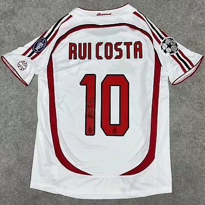 Signed RUI COSTA AC Milan 06/07 Home Shirt - With COA And Exact Photo Proof • £189.99