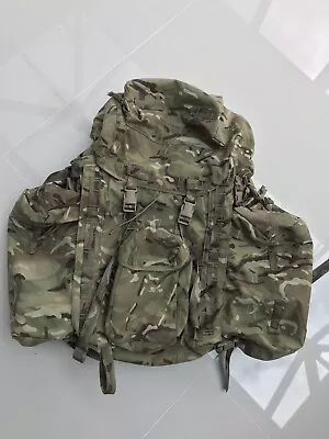£79.95 • Buy Genuine British Army Issue MTP 90Ltr Infantry Short Back Bergen & Side Pouches!