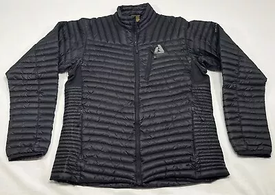 Eddie Bauer Jacket Mens Large Black Goose Down Puffer First Ascent EB800 • $69