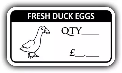 100 X Fresh Duck Egg Box Stickers Labels For Eggs • £3.99