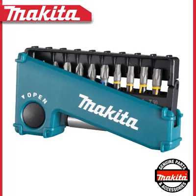 Makita 11 Piece Impact Premier Screwdriver Bit Set Torsion + Magnetic Bit Holder • £16.95