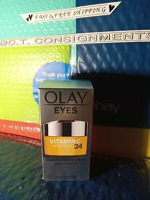 BRAND🆕️❗️Olay Vitamin C Peptide 24 👁Eye Cream Fragrance- 0.5 Oz🆓️SHIPPING 📦❗ • $15.55