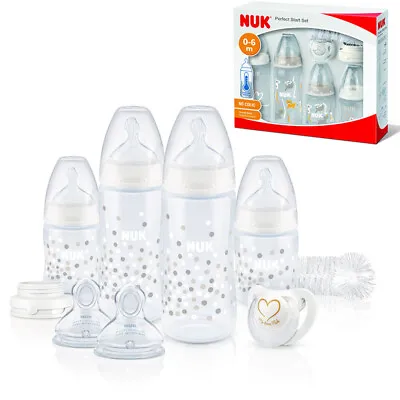 £30.49 • Buy NUK First Choice Temp Control Set No Colic Koala Hearts Design BPA Free 0-18m