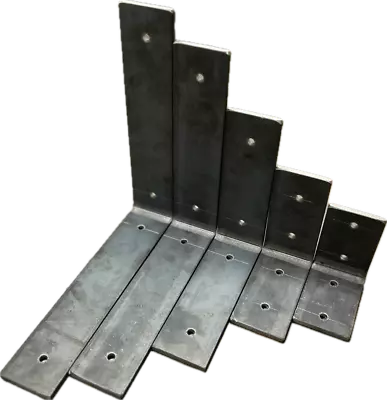 2 X Heavy Duty Solid Steel 90° Angle 'L' BRACKETS Industrial Rustic Shelf ZB • £6