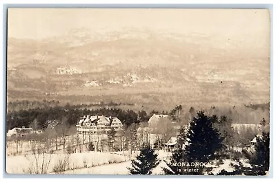 C1910's View Of Monadnock In Winter Dublin New Hampshire NH RPPC Photo Postcard • $12.48