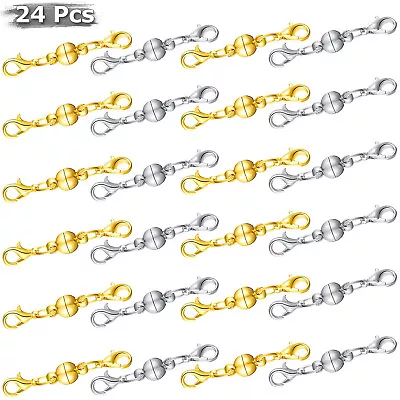 Magnetic Lobster Claw Lock Clasps DIY Necklace Bracelet Jewelry Hook Extender • $11.95