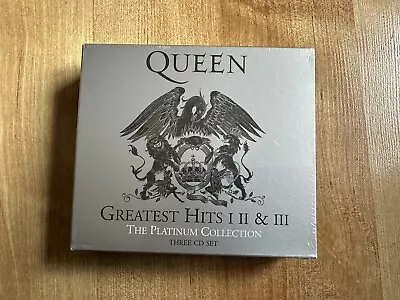 Queen: Greatest Hits I II & III The Platinum Collection 3 CD Boxset Sealed New • £24.99