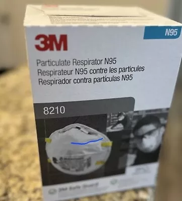 3M N95 Particulate Respirator Face Mask (8210) Compliant 1 Pack Of 20 • $8.99