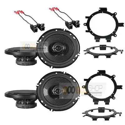 KENWOOD 320Watt 2way CAR Truck Front & Rear Door Speakers W/Install Kits 1995-up • $143.99