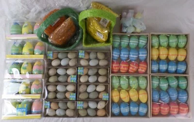 $29.99 • Buy Easter Egg Multi-Color, Baskets, Candles, Decorative, New Lot Of 100+ Eggs