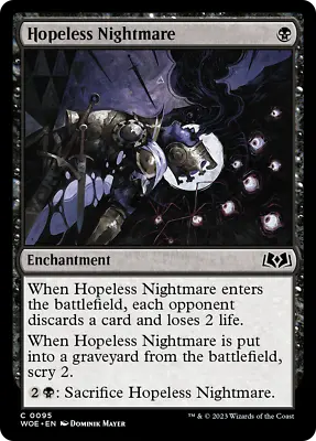 X4 Hopeless Nightmare WOE MTG 95 COMMON M/NM 4x • $3.08