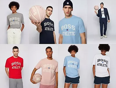 £45 • Buy New Hugo BOSS Russell Athletic Mens Designer Sports Jeans Beach Gym Suit T-shirt