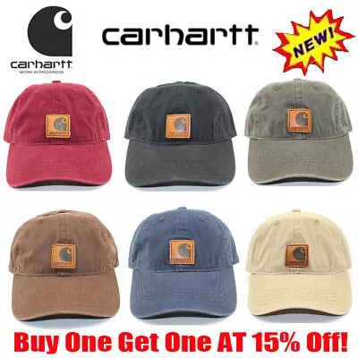 Carhartt Odessa Men's Adjustable Strapback Dad Cap Authentic Hat Curved 8 Colors • $7.99