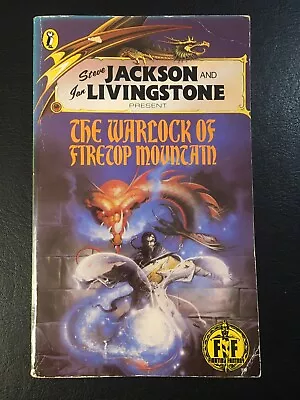THE WARLOCK OF FIRETOP MOUNTAIN Fighting Fantasy #1 Black Dragon VG • £17.99
