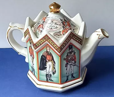 Duke Of Wellington & Soldiers At Battle Of Waterloo Teapot By James Sadler #4441 • £15.21