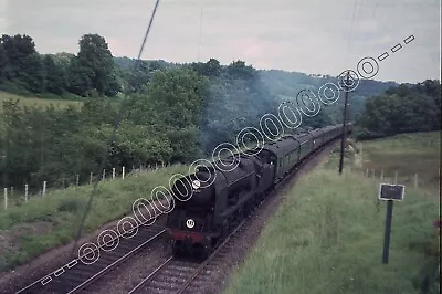 35mm ORIGINAL COLOUR SLIDE OF WEST COUNTRY CLASS LOCO ON HONITON BANK IN 1964. • £3.50