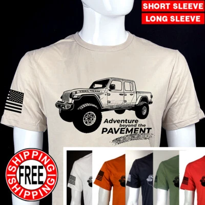 $18.99 • Buy Custom Design T-shirt Made For Jeep Gladiator, Wrangler, Rubicon, Offroad, 4x4