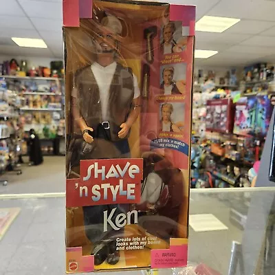 1999 Mattel Shave 'N Style Ken Barbie Doll #23788 Unopened Box • $69.97